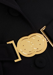 Moschino - Belted crepe blazer - Black - IT 42