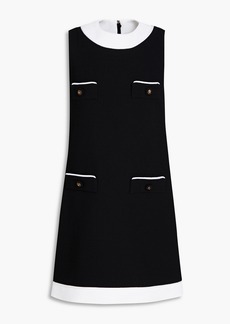 Moschino - Button-embellished crepe mini dress - Black - IT 40