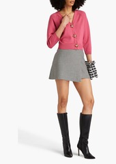 Moschino - Button-embellished wool cardigan - Pink - IT 46