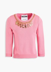 Moschino - Chain-embellished wool sweater - Pink - IT 44