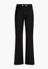 Moschino - Embellished wool-twill flared pants - Black - IT 44