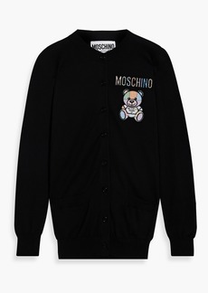 Moschino - Embroidered cotton cardigan - Black - IT 46