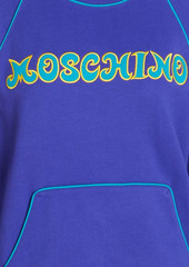 Moschino - Embroidered French cotton-terry sweatshirt - Purple - IT 36