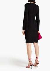 Moschino - Gathered crepe dress - Black - IT 42