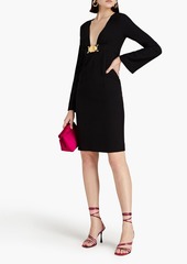 Moschino - Gathered crepe dress - Black - IT 42