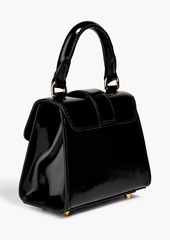 Moschino - Heart Lock patent-leather tote - Black - OneSize