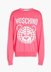 Moschino - Intarsia-knit cotton sweater - Pink - M