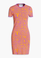 Moschino - Jacquard-knit mini dress - Purple - IT 40