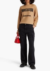 Moschino - Logo-jacquard wool sweater - Brown - IT 38