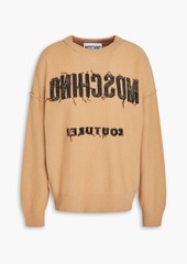 Moschino - Logo-jacquard wool sweater - Brown - IT 38