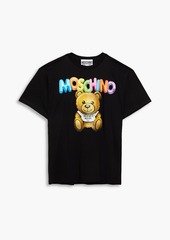 Moschino - Logo-print cotton-jersey T-shirt - Black - S