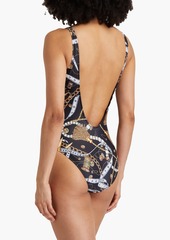 Moschino - Logo-print swimsuit - Black - IT 40