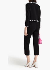 Moschino - Macramé-trimmed crepe jacket - Black - IT 42