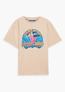 Moschino - Printed cotton-jersey T-shirt - Neutral - XS