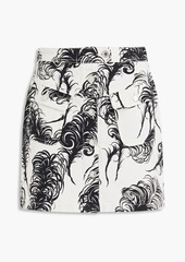Moschino - Printed denim mini skirt - White - IT 44