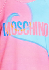 Moschino - Printed French cotton-terry sweatshirt - Pink - IT 42