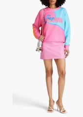 Moschino - Printed French cotton-terry sweatshirt - Pink - IT 40