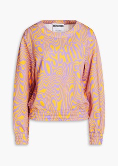 Moschino - Printed French cotton-terry sweatshirt - Purple - IT 36