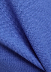 Moschino - Printed jersey-paneled silk and cashmere-blend mini dress - Blue - IT 40