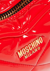 Moschino - Quilted faux patent-leather tote - Red - OneSize