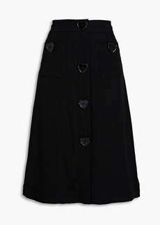 Moschino - Silk-crepe skirt - Black - IT 40