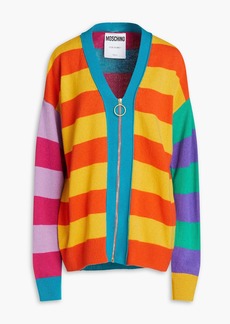 Moschino - Striped cashmere and wool-blend cardigan - Multicolor - IT 38