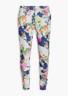 Moschino - Tapered printed French cotton-terry sweatpants - Multicolor - IT 44