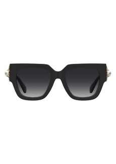 Moschino 52mm Gradient Square Sunglasses