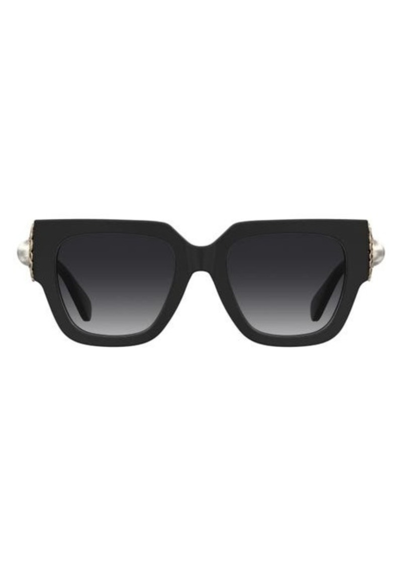 Moschino 52mm Gradient Square Sunglasses