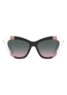 Moschino 54mm Gradient Cat Eye Sunglasses
