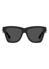 Moschino 54mm Gradient Rectangular Sunglasses