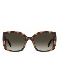 Moschino 54mm Gradient Square Sunglasses