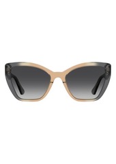 Moschino 55mm Gradient Cat Eye Sunglasses