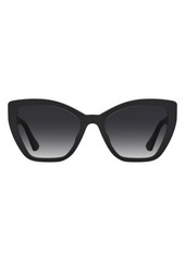 Moschino 55mm Gradient Cat Eye Sunglasses