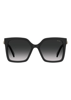 Moschino 55mm Gradient Square Sunglasses