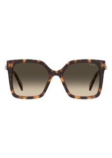 Moschino 55mm Gradient Square Sunglasses