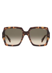 Moschino 56mm Gradient Square Sunglasses