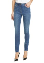 Moschino Beaded Bear Skinny Jeans in 0295 Blue at Nordstrom
