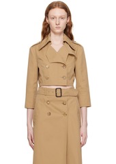 Moschino Beige Cropped Jacket