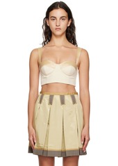 Moschino Beige Inside Out Tank Top