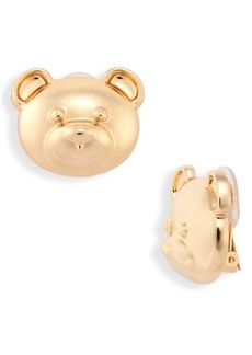 Moschino Bijoux Bear Stud Earrings
