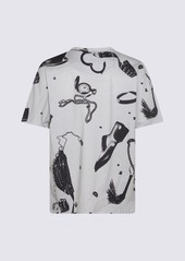 MOSCHINO BLACK AND WHITE COTTON T-SHIRT