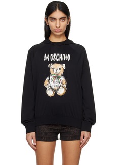 Moschino Black Archive Teddy Bear Hoodie