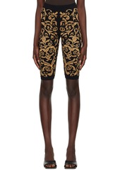 Moschino Black Baroque Shorts