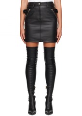 Moschino Black Biker Miniskirt