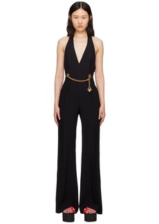 Moschino Black Chains & Hearts Jumpsuit