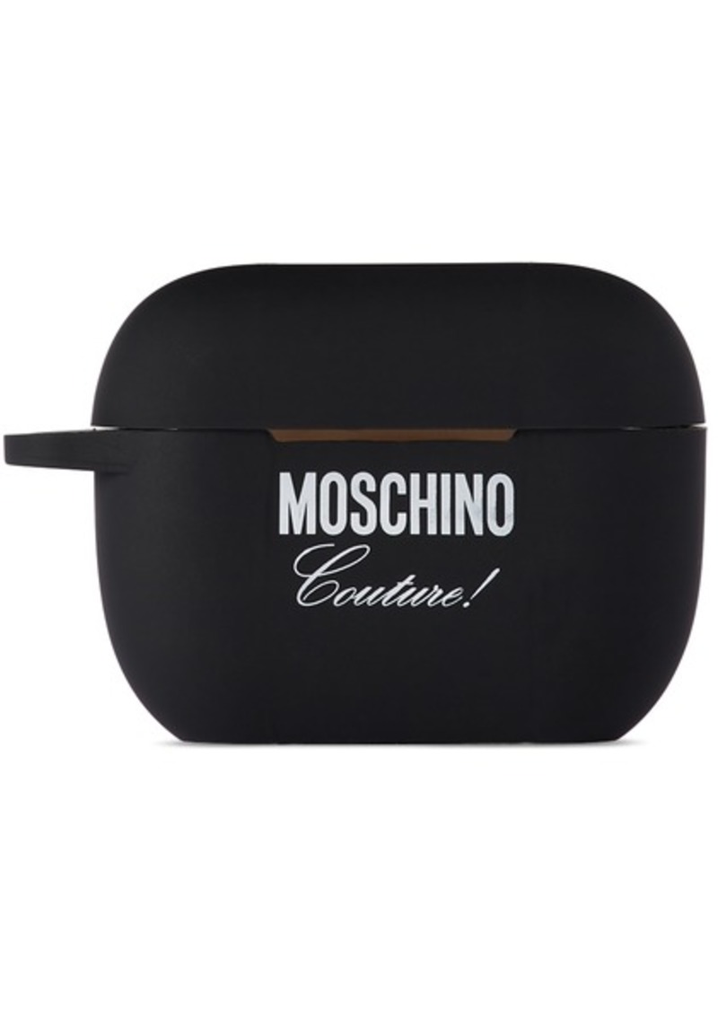 Moschino Black 'Couture!' Airpods Pro Headphone Case