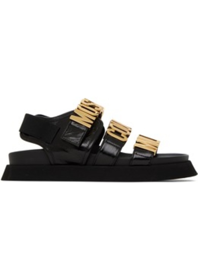 Moschino Black 'Couture' Sandals