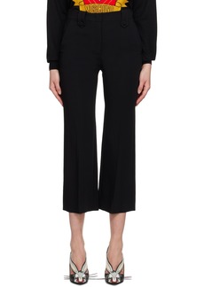 Moschino Black Creased Trousers