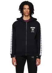 Moschino Black Double Question Mark Hoodie